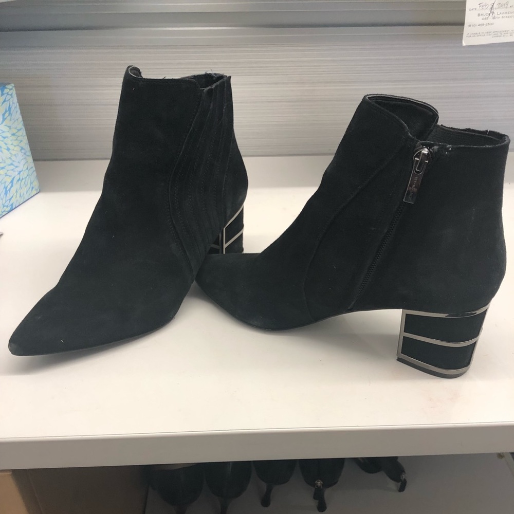 Size 9 suede booties.